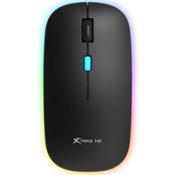 Мишка XTRIKE ME GW-113 бездротова Bluetooth+2 4G 3200dpi 4кн 7 режимів RGB чорна (GW-113)