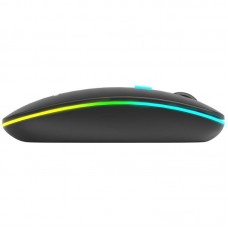 Мишка XTRIKE ME GW-113 бездротова Bluetooth+2 4G 3200dpi 4кн 7 режимів RGB чорна (GW-113)