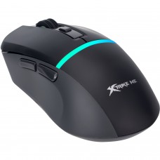 Мишка XTRIKE ME GW-322 ігрова бездротова Bluetooth+2 4G 3200dpi 6кн LED град 7кольорів чорна (GW-322BK)