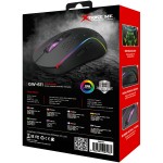 Мишка XTRIKE ME GW-611 ігрова бездротова 8000dpi 7кн RGB чорна (GW-611)
