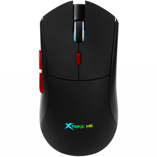 Мишка XTRIKE ME GW-613 ігрова бездротова Bluetooth+2 4G+Type-C 10000dpi 6кн RGB чорна (GW-613)