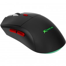 Мишка XTRIKE ME GW-613 ігрова бездротова Bluetooth+2 4G+Type-C 10000dpi 6кн RGB чорна (GW-613)