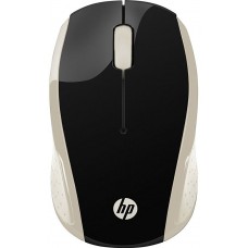 Мишка бездротова HP 200 Silk Gold Wireless Mouse 3 кн 1000 dpi чорно-золотиста (2HU83AA)