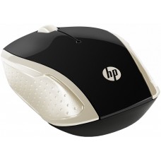 Мишка бездротова HP 200 Silk Gold Wireless Mouse 3 кн 1000 dpi чорно-золотиста (2HU83AA)