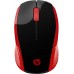 Мишка бездротова HP 200 3 кн 1000 dpi чорно-червона (2HU82AA)