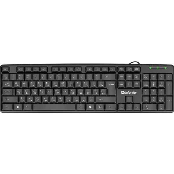 Клавіатура Defender Element HB-520 B 104+3 кн UA USB чорна (45529)