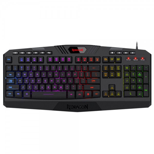 Клавіатура ігрова Redragon Harpe2 UKR RGB підставка USB (77484)