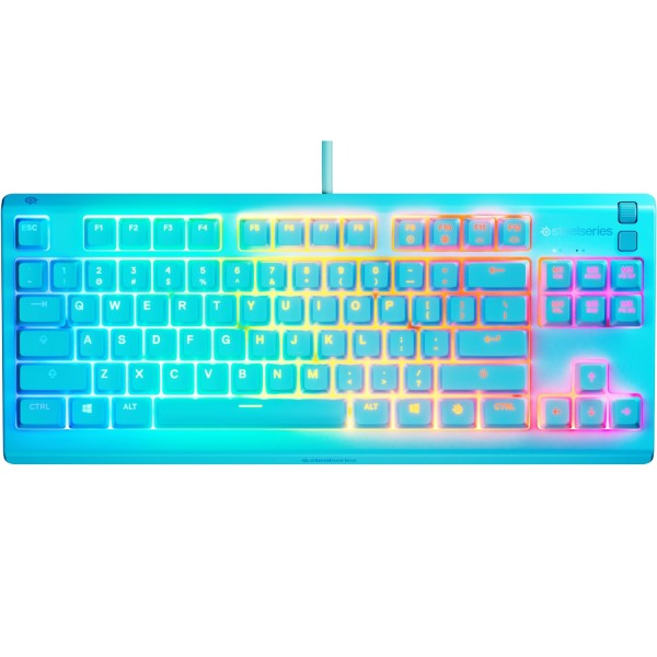 Клавіатура ігрова SteelSeries Apex 3 TKL UA Aqua (64933)