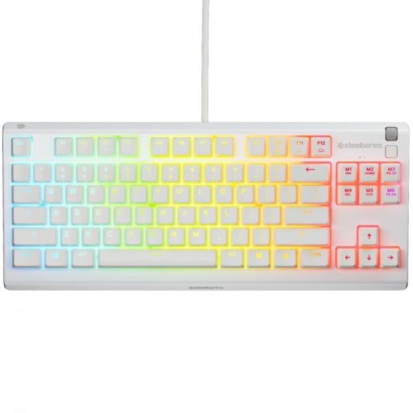 Клавіатура ігрова SteelSeries Apex 3 TKL UA White (64819)