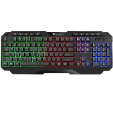 Клавіатура ігрова XTRIKE ME KB-306 UA 114 кл райдужна LED підсвітка USB чорна (KB-306UA)