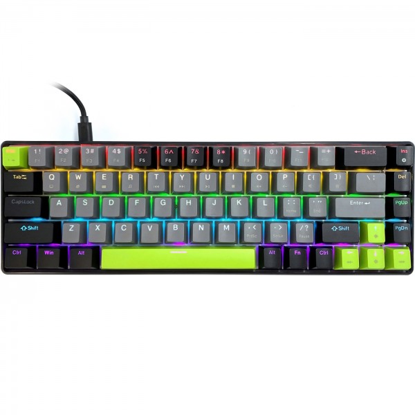 Клавіатура ігрова механічна Media-Tech MT1260 RED CORE MX60 Anti-Ghosting 68кл PC/Mac (MT1260)