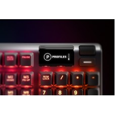 Клавіатура ігрова механічна SteelSeries Apex 5 (Blue Switch) UA OLED Smart Display (64532)