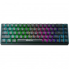 Клавіатура ігрова механічна бездротова XTRIKE ME GK-995W UA Bluetooth+2 4G+Type-C 68кл 2000мАг RGB (GK-995WBKUA)