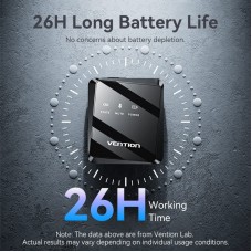 Бездротовий подвійний петличний мікрофон Vention USB-C 2-Pack Wireless Lavalier Black (NCBB0)