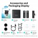 Бездротовий подвійний петличний мікрофон Vention USB-C 2-Pack Wireless Lavalier with Charging Case (NCAB0)
