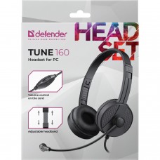 Гарнітура Defender Tune 160 2x3 5мм 1 8м Black (63164)