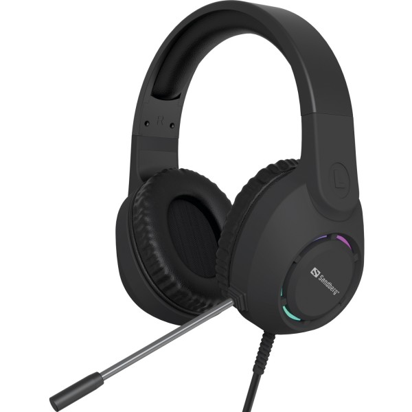 Ігрова гарнітура Sandberg BossBlaster USB кабель 2м RGB Black (126-49)