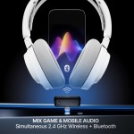 Ігрова гарнітура SteelSeries Arctis Nova 7 Gen 2 Wireless White /PC/PS/SW/MAC/MOB (61731) Ігрова гарнітура SteelSeries Arctis Nova 7 Gen 2 Wireless White /PC/PS/SW/MAC/MOB (61731)