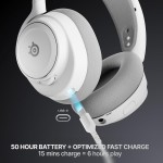 Ігрова гарнітура SteelSeries Arctis Nova 7 Gen 2 Wireless White /PC/PS/SW/MAC/MOB (61731) Ігрова гарнітура SteelSeries Arctis Nova 7 Gen 2 Wireless White /PC/PS/SW/MAC/MOB (61731)