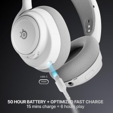 Ігрова гарнітура SteelSeries Arctis Nova 7 Gen 2 Wireless White /PC/PS/SW/MAC/MOB (61731)