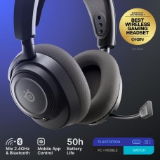 Ігрова гарнітура SteelSeries Arctis Nova 7P Gen 2 Wireless Black PC/PS/SW/MAC/MOB (61744)