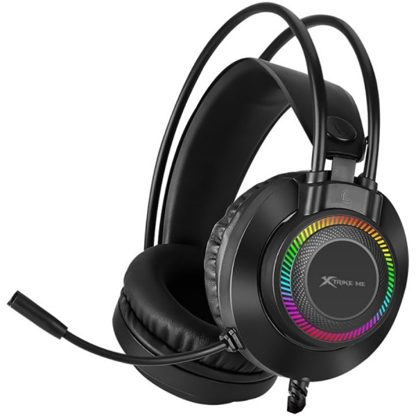 Ігрова гарнітура XTRIKE ME GH-509 USB+3 5мм 7 режимів RGB кабель 2м Black (GH-509)