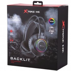 Ігрова гарнітура XTRIKE ME GH-509 USB+3 5мм 7 режимів RGB кабель 2м Black (GH-509) Ігрова гарнітура XTRIKE ME GH-509 USB+3 5мм 7 режимів RGB кабель 2м Black (GH-509)