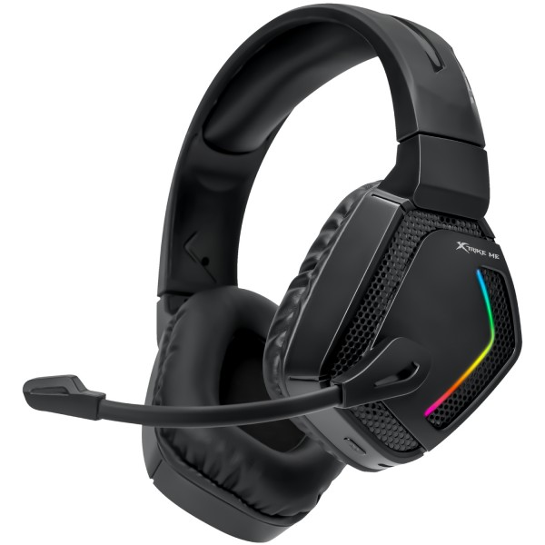 Ігрова гарнітура XTRIKE ME GH-512W XBOX/PS/PC бездротова+ 2 4G+3 5мм 7 режимів RGB Black (GH-512W)