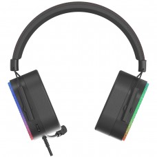 Ігрова гарнітура XTRIKE ME GH-606 XBOX/PS/PC USB+3 5 мм статичне RGB кабель 2м Black (GH-606) Ігрова гарнітура XTRIKE ME GH-606 XBOX/PS/PC USB+3 5 мм статичне RGB кабель 2м Black (GH-606)