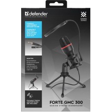 Ігровий стрім мікрофон Defender Forte GMC 300 3 5 мм 1 5 м (64630)