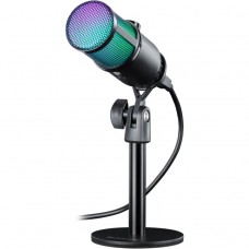 Ігровий стрім мікрофон Defender Glow GMC 400 USB RGB 1 3 м (64640)