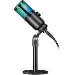 Ігровий стрім мікрофон Defender Glow GMC 400 USB RGB 1 3 м (64640) Ігровий стрім мікрофон Defender Glow GMC 400 USB RGB 1 3 м (64640)