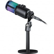 Ігровий стрім мікрофон Defender Glow GMC 400 USB RGB 1 3 м (64640)