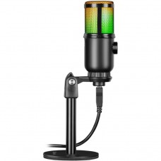 Ігровий стрім мікрофон Defender Glow GMC 400 USB RGB 1 3 м (64640)