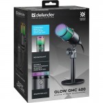 Ігровий стрім мікрофон Defender Glow GMC 400 USB RGB 1 3 м (64640) Ігровий стрім мікрофон Defender Glow GMC 400 USB RGB 1 3 м (64640)
