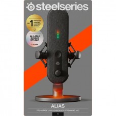 Ігровий стрім мікрофон SteelSeries Alias RGB USB 1" Capsule (61601)