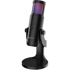 Ігровий стрім мікрофон XTRIKE ME XMC-03 USB RGB LED кабель 1 5м Black (XMC-03)