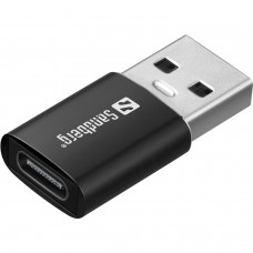 Мікрофон петличний Sandberg Streamer USB Clip USB-A/USB-C провідний кабель 3м Black (126-40)