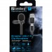 Мікрофон петличний Sandberg Streamer USB Clip USB-A/USB-C провідний кабель 3м Black (126-40)