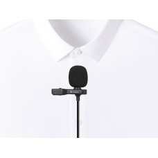 Мікрофон петличний Sandberg Streamer USB Clip USB-A/USB-C провідний кабель 3м Black (126-40)