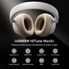 Навушники UGREEN HP203 HiTune Max5С Hybrid ANC White (35758)