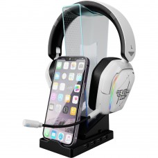 Підставка для гарнітури XTRIKE ME RGB 4xUSB2 0 HUB USB кабель 1 5м Black (HT-09)