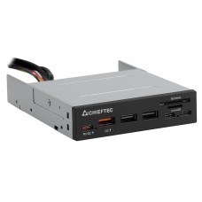 Card Reader 2x USB3.2 2x Type-C,1x PD3.0, 1x QC3.0 USB внутрішній 3.5" чорний CRD-908H Chieftec (CRD-908H)