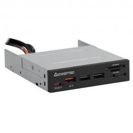 Card Reader 2x USB3.2 2x Type-C,1x PD3.0, 1x QC3.0 USB внутрішній 3.5" чорний CRD-908H Chieftec (CRD-908H) Card Reader 2x USB3.2 2x Type-C,1x PD3.0, 1x QC3.0 USB внутрішній 3.5" чорний CRD-908H Chieftec (CRD-908H)