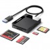 Card Reader USB 3.0  SD/TF/CF/MS  4 в 1 кабель 0.5м CR125 Ugreen (30333)