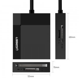 Card Reader USB 3.0 SD/TF/CF/MS 4 в 1 кабель 0.5м CR125 Ugreen (30333) Card Reader USB 3.0 SD/TF/CF/MS 4 в 1 кабель 0.5м CR125 Ugreen (30333)