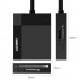 Card Reader USB 3.0  SD/TF/CF/MS  4 в 1 кабель 0.5м CR125 Ugreen (30333)