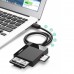 Card Reader USB 3.0  SD/TF/CF/MS  4 в 1 кабель 0.5м CR125 Ugreen (30333)