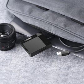 Card Reader USB 3.0 SD/TF/CF/MS 4 в 1 кабель 0.5м CR125 Ugreen (30333) Card Reader USB 3.0 SD/TF/CF/MS 4 в 1 кабель 0.5м CR125 Ugreen (30333)