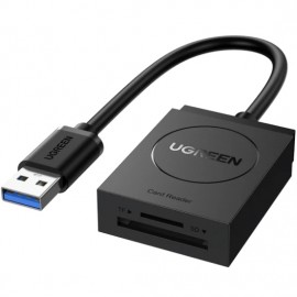 Card Reader USB 3.0 2-слота SD/TF Card 0,15 м кабель CR127 Ugreen (20250) Card Reader USB 3.0 2-слота SD/TF Card 0,15 м кабель CR127 Ugreen (20250)
